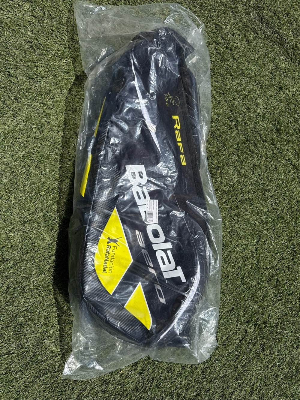 Babolat Rafa Tennis Racket Bag in Black & Yellow 6 pack